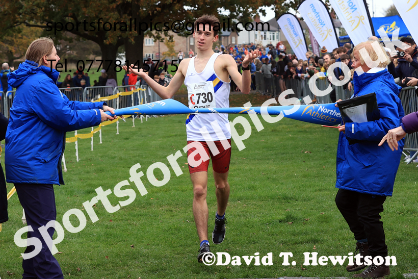 Mens Under-17s relay, 2025 Northern Cross Country Relays, Graves Park, Sheffield. Photo: David T. Hewitson/Sports for All Pics